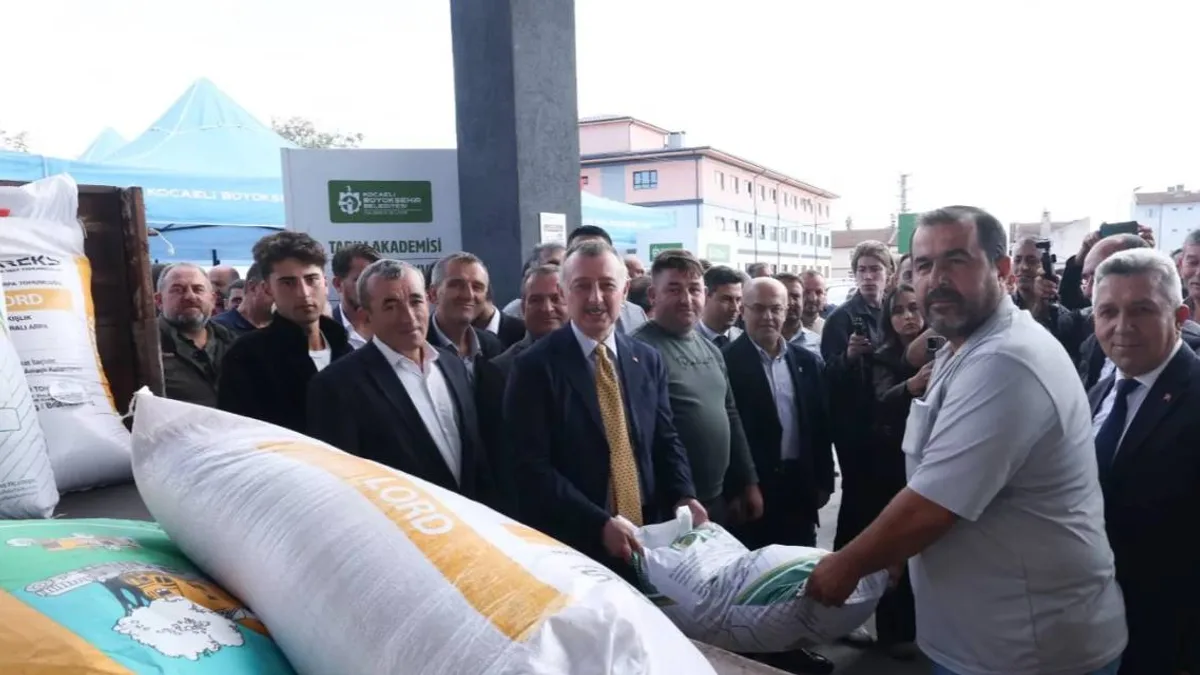 Kocaeli'de çiftçilere yem bitkisi tohumu desteği sağlanıyor