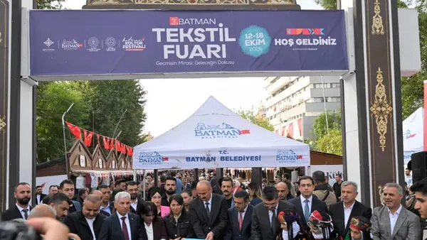 Batman 3. Tekstil Fuarı açılışından bir görüntü.