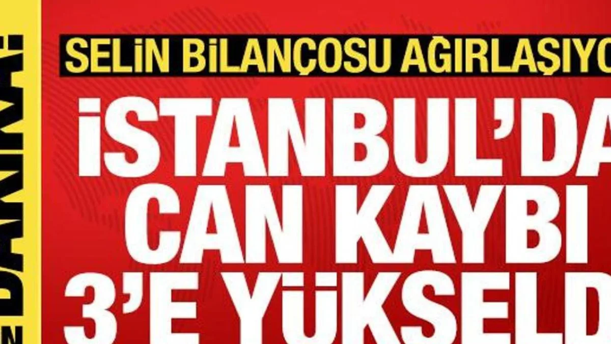 İstanbul'da sel sonrası suyla dolan sokak ve kurtarma ekipleri