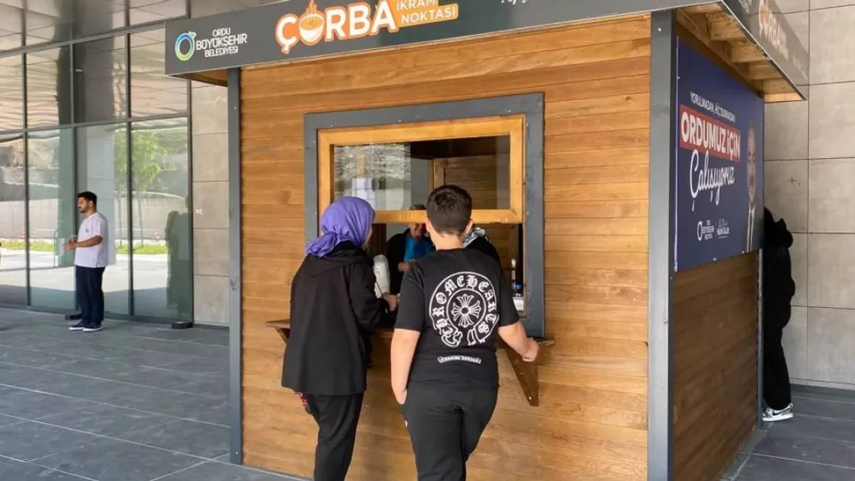 Ordu şehir hastanesinde sıcak çorba servisi başladı