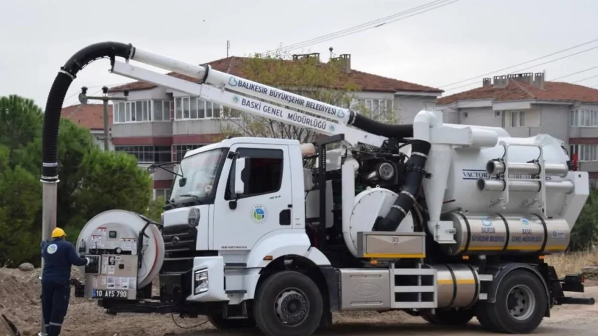 Balıkesir'de altyapı güçleniyor, yeni vactorler devrede