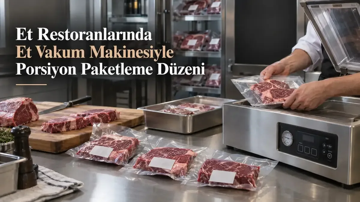 Porsiyondan hazneye: Et restoranları için doğru vakum çözümleri.