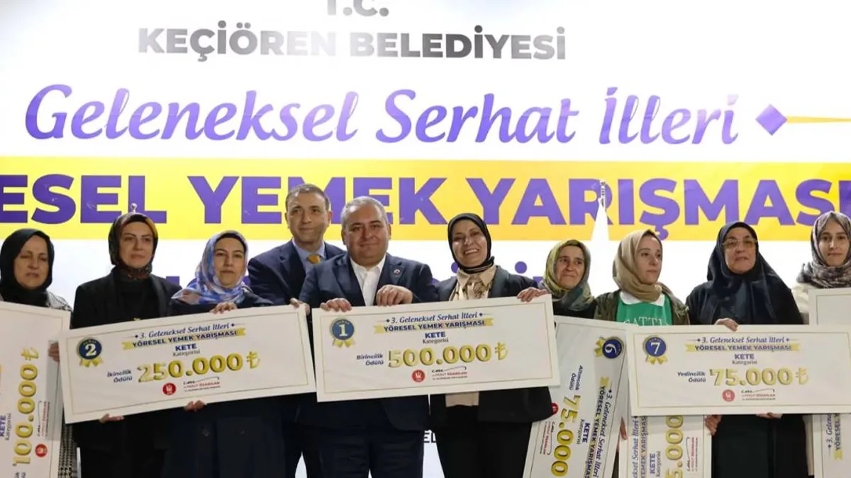 Keçiören'de yerel lezzet şöleni, ödüller sahiplerini buldu