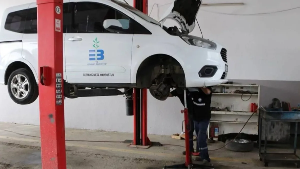 Edremit Belediyesi araç bakım ve onarım merkezi