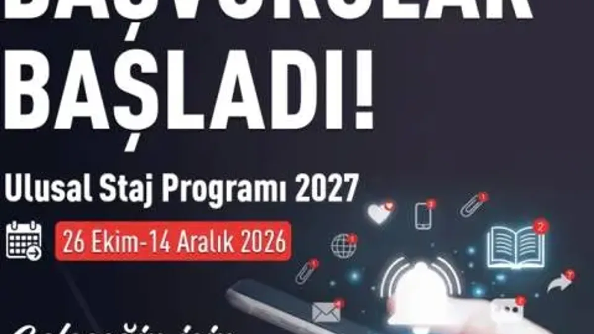 Ulusal Staj Programı 2027 başvuruları 14 Aralık tarihinde sona eriyor - Detay Görsel 1