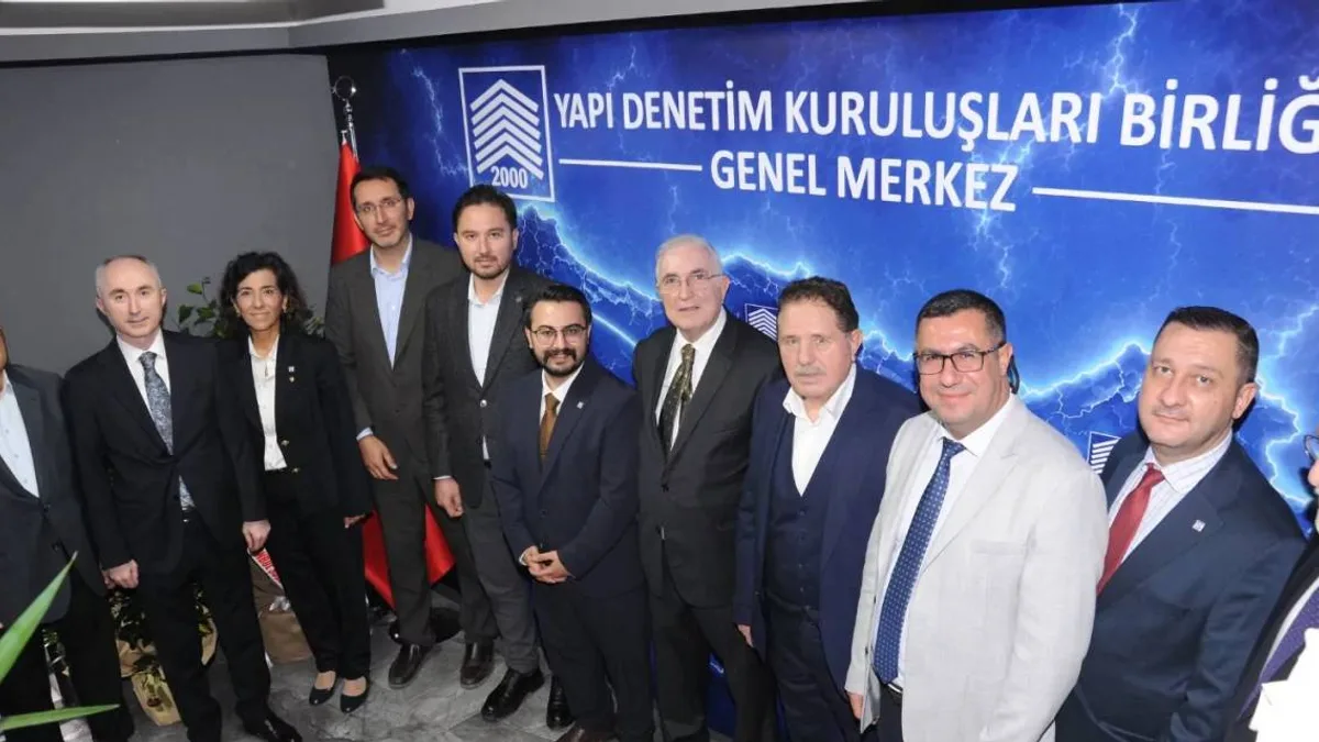 Yapı Denetim Kuruluşları Birliği yeni genel merkez binası açılış töreninden bir kare