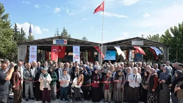 Denizli Tavas ilçesinde açılan yeni yolun görüntüsü.