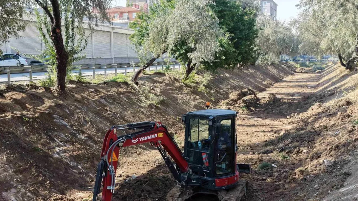 Konya'da taşkın riskine karşı yürütülen altyapı çalışmaları.