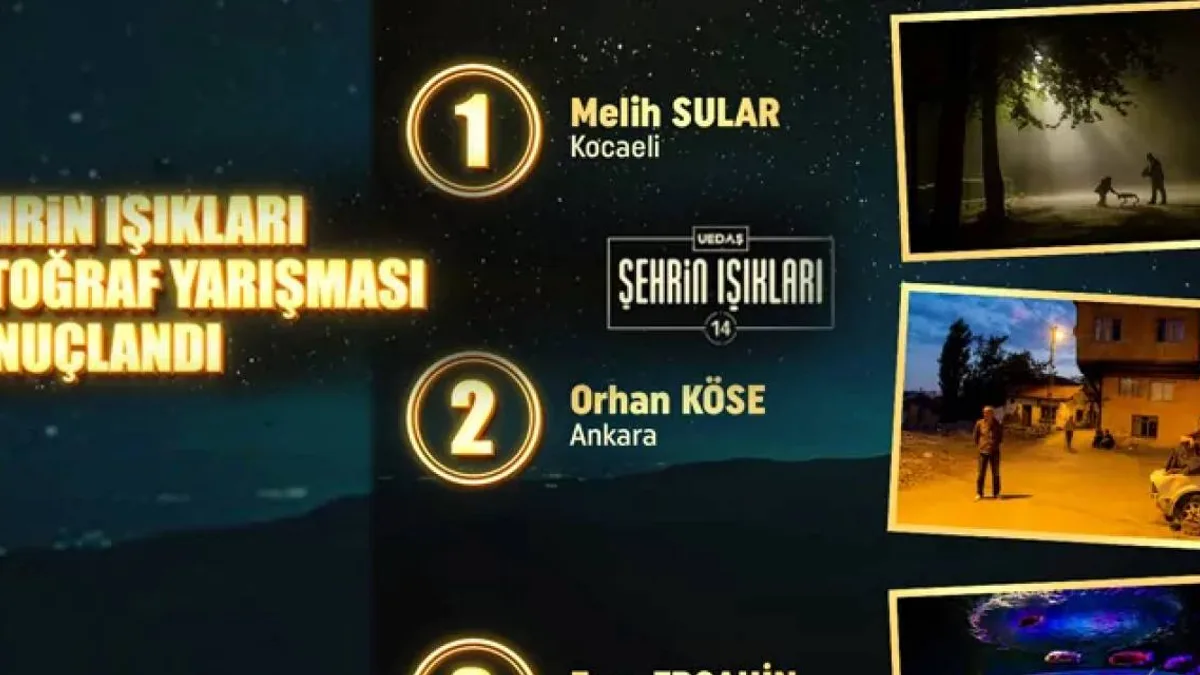 Uluslararası Şehrin Işıkları Fotoğraf Yarışması'nın ödül kazanan eserleri.