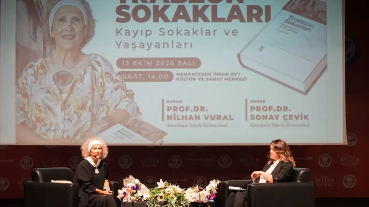 Trabzon'un sokak kültürü üzerine yapılan söyleşiden bir kare.