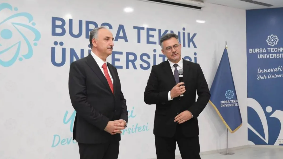 BTÜ'de iklim değişikliği üzerine gerçekleştirilen etkinlikten bir kare.