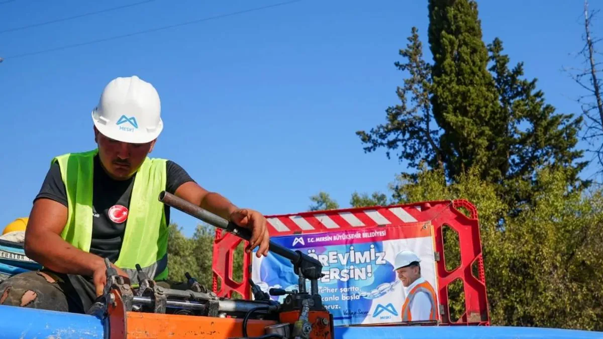 Mersin aydıncık'ta içme suyu hattı yenilendi