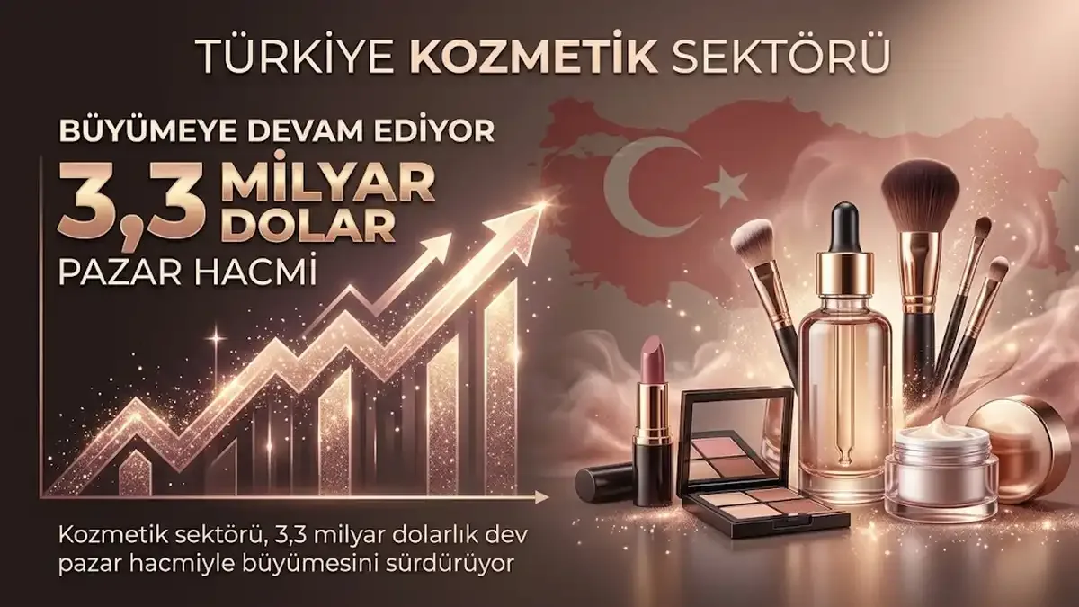 Kozmetik sektörü 3,3 milyar dolarla büyümeye devam ediyor