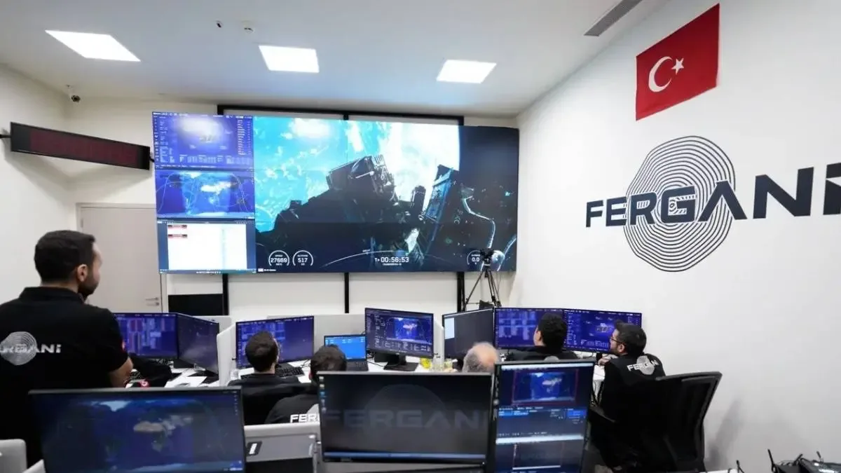 Fergani Uzay tarafından uzaya fırlatılan FRG-100D4 uydusunun görüntüsü.