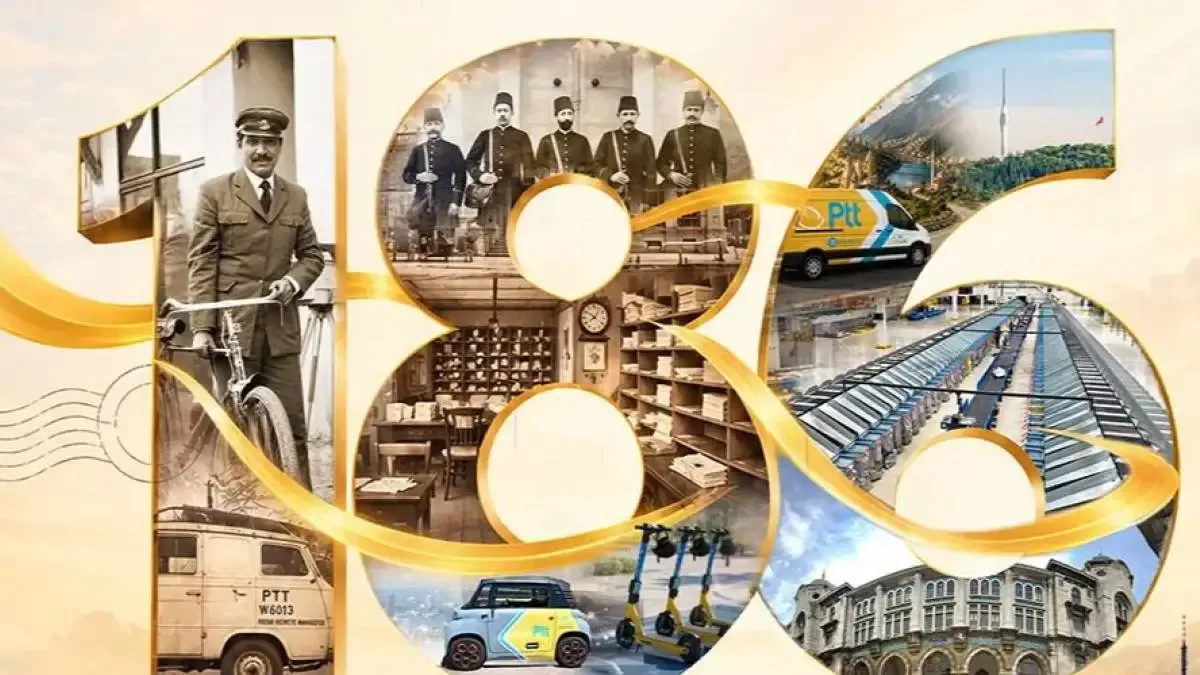 PTT AŞ, 186 yıllık geçmişiyle uluslararası hizmet sunuyor.