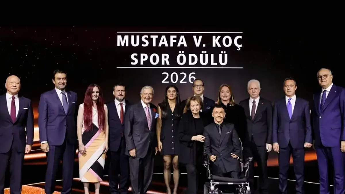 2026 Mustafa V. Koç Spor Ödülü töreninden bir görüntü.