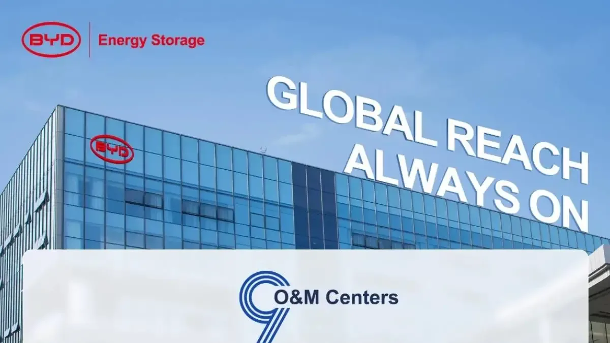 BYD Energy Storage, dünya genelinde satış sonrası servis ağını genişletiyor.