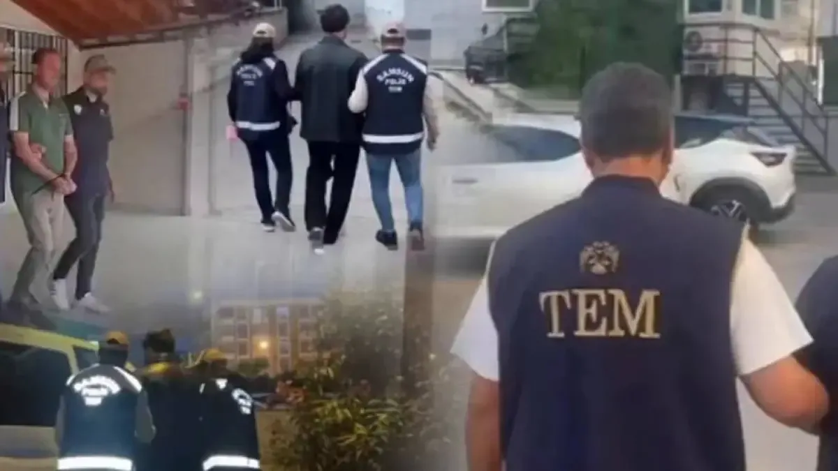 İstanbul'da FETÖ operasyonu kapsamında yakalanan şüpheliler.