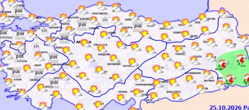 Yurt genelinde sis ve sağanak yağış bekleniyor - Detay Görsel 1