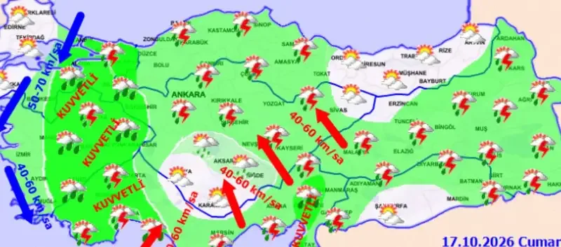 Meteoroloji'den sağanak ve fırtına uyarısı - Detay Görsel 2