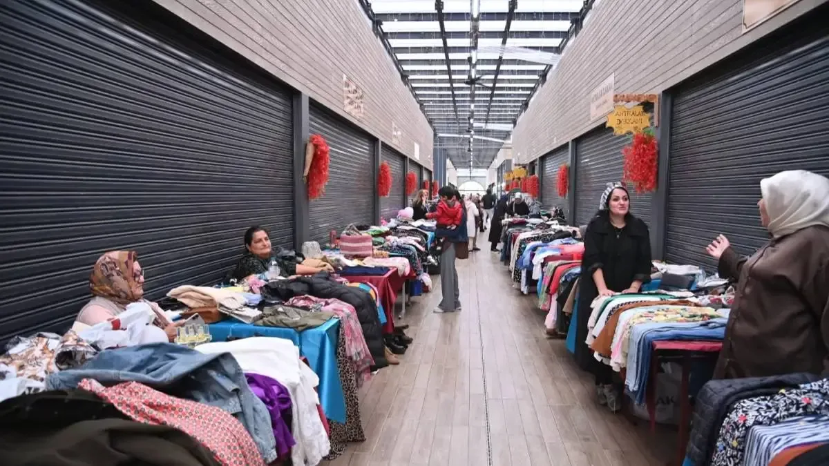 Trabzon'da düzenlenen 2. El Eşya Satış Programı'ndan bir görüntü.