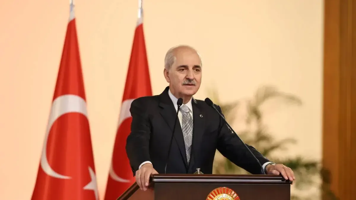 TBMM Başkanı Numan Kurtulmuş, Lüksemburg Temsilciler Meclisi Başkanı ile basın toplantısı düzenliyor
