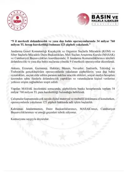 9 ilde dolandırıcılık ve bahis operasyonu - Detay Görsel 2