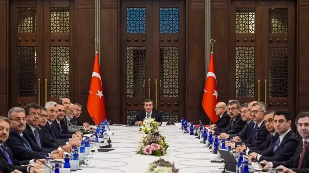 Ekonomi Koordinasyon Kurulu toplantısından bir görüntü.