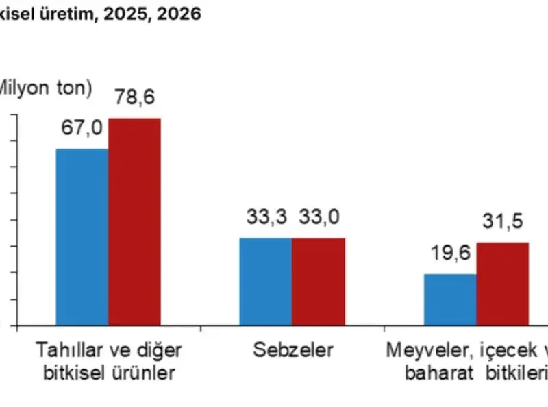 TÜİK 2026 yılı meyve ve tahıl üretim tahminlerini açıkladı - Detay Görsel 1