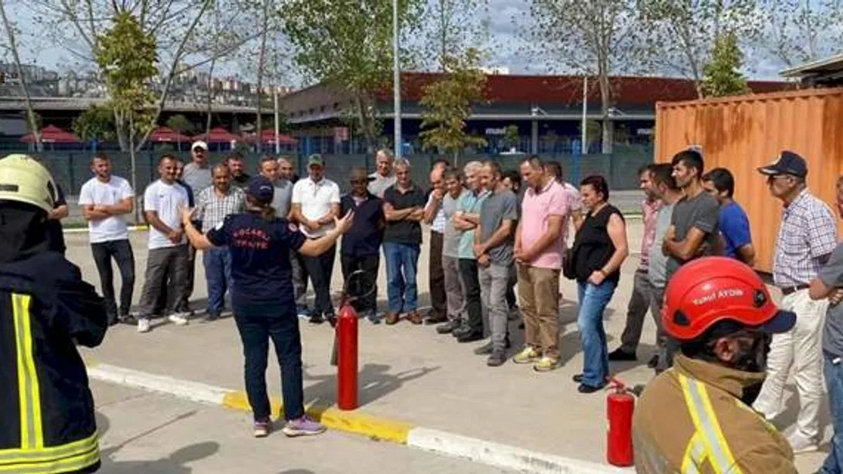 Yahya Kaptan site yönetimine İtfaiyeden eğitim