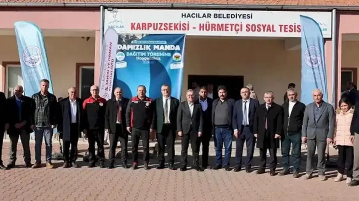 Kayseri Büyükşehir'den manda desteği