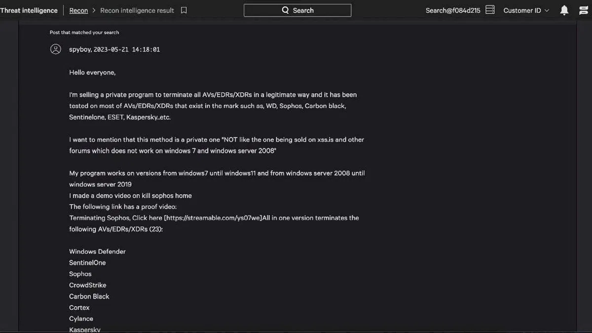 Spyboy Terminator: Microsoft Defender, Avast ve Daha Birçok EDR’yi Atlatıyor