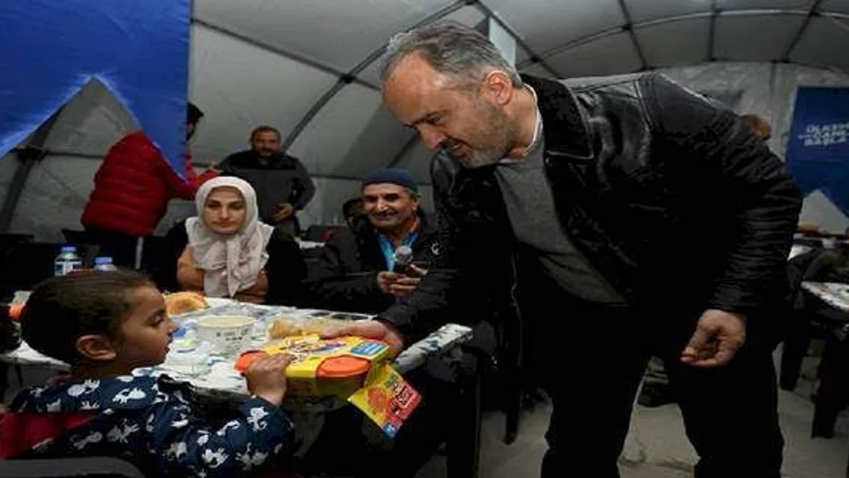 Afet bölgesinde ramazan bereketi