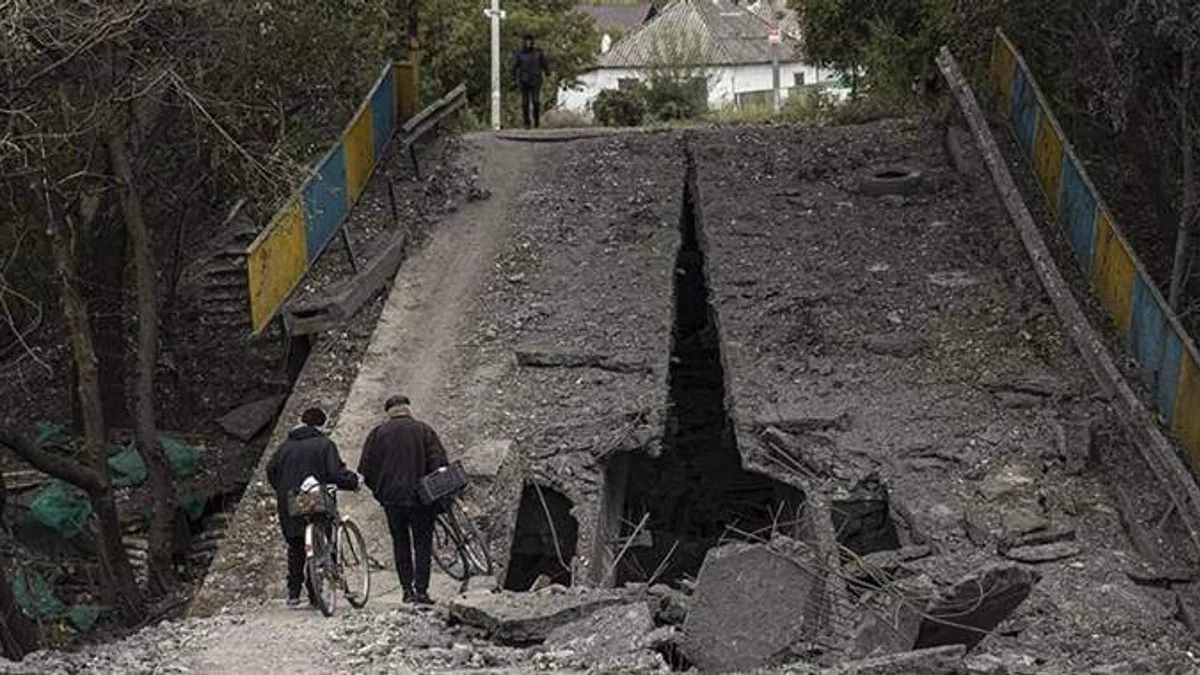 Ukrayna'nın kontrolüne geçen Balakliya şehri görüntülendi