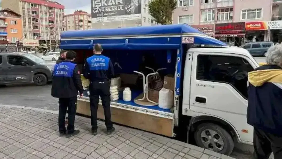 Gebze Zabıtası'ndan 'seyyar' denetimi