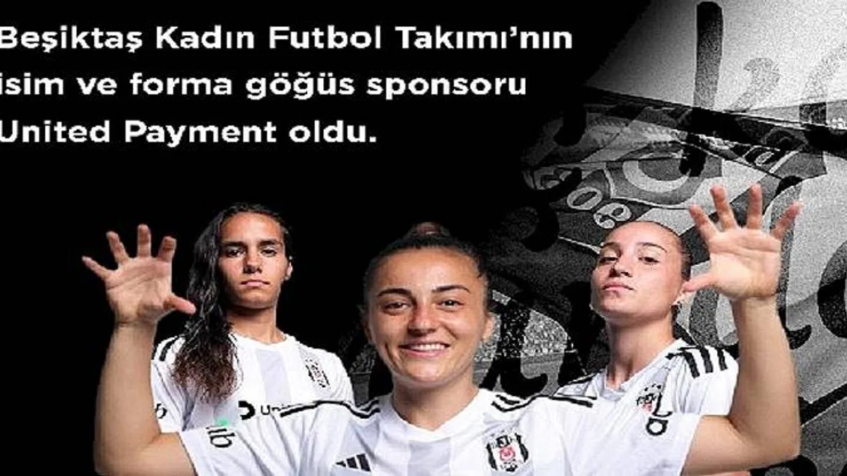 Beşiktaş JK ile United Payment, "Beşiktaş Kadın Futbol Takımı" iş birliğini, isim ve forma göğüs sponsorluğu ile taçlandırdı.