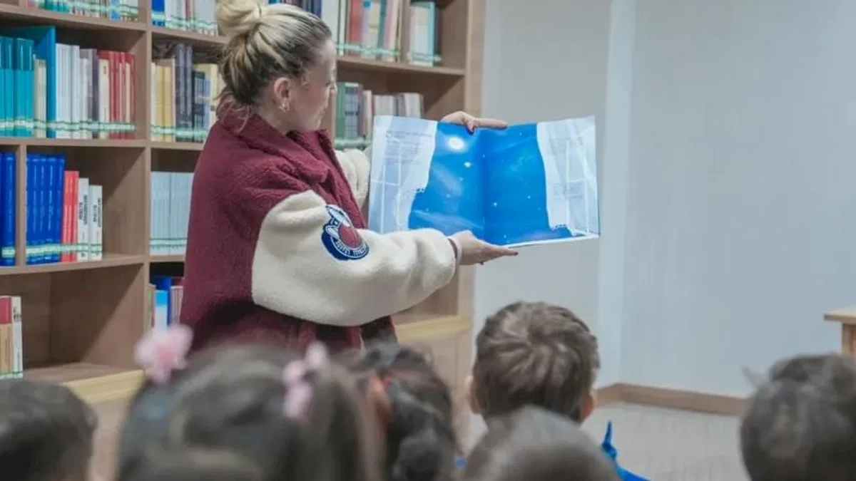 Ankara Keçiören'de minik öğrenciler kütüphane atmosferini yaşadı