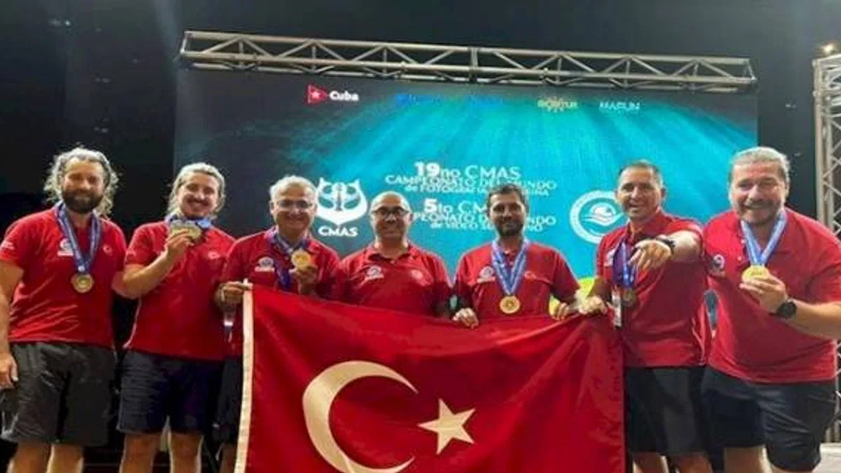 Su altında dünya şampiyonu Eskişehir’den