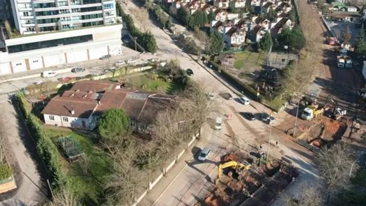 Alikahya tramvay hattı, Kocaeli Stadı’na doğru hızla ilerliyor