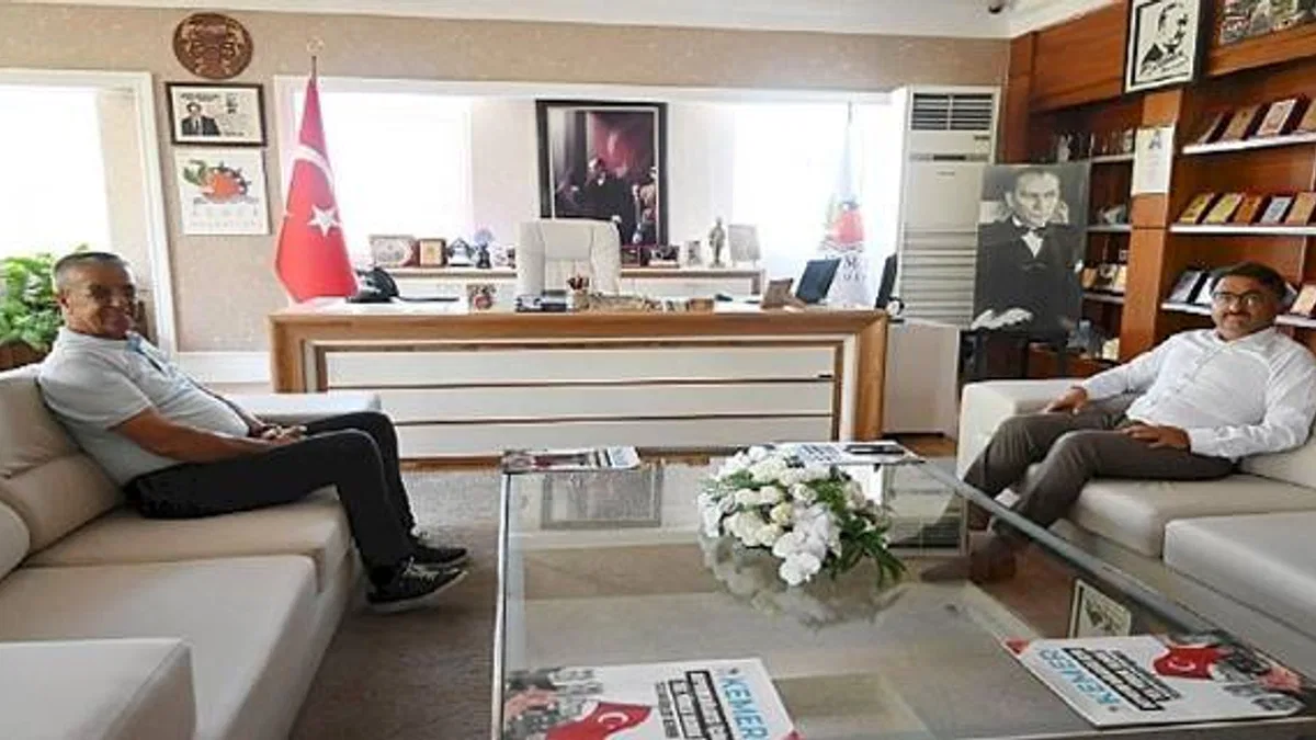 Kaymakam Çam'dan Başkan Topaloğlu'na ziyaret