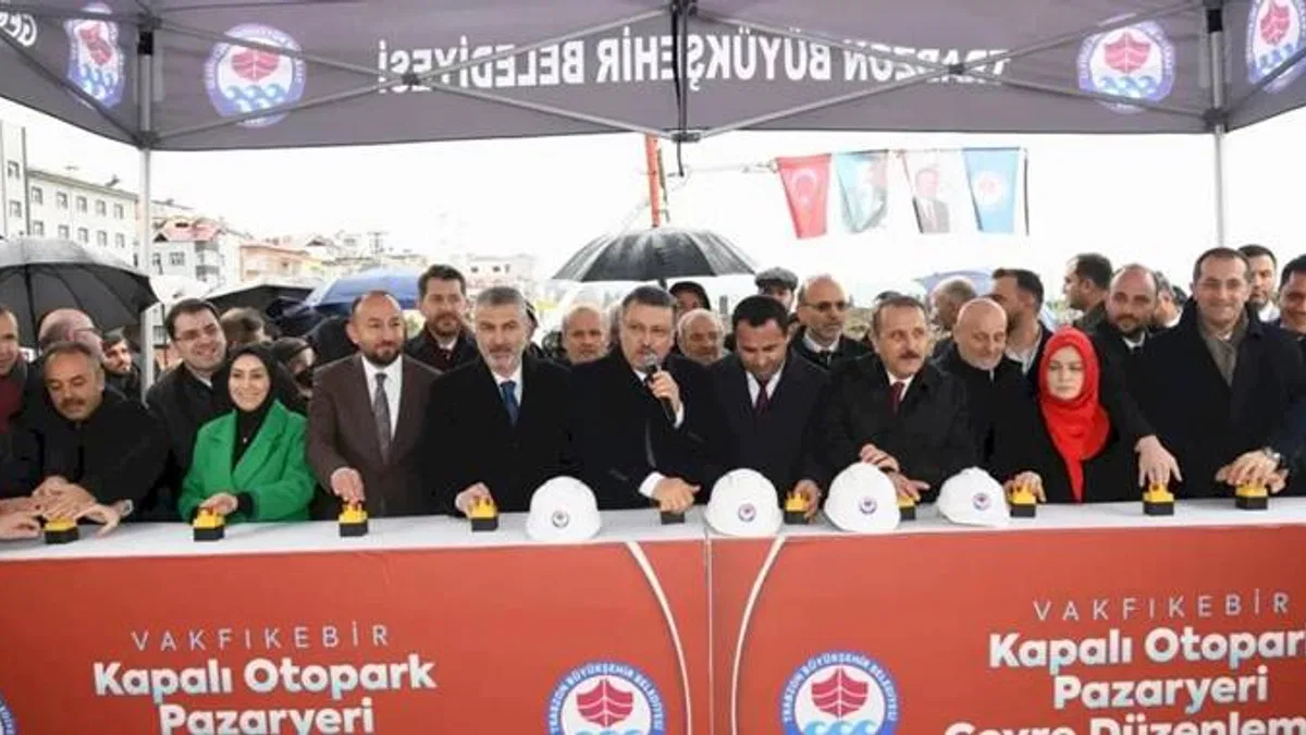 Trabzon Vakfıkebir’e modern pazaryeri ve otopark