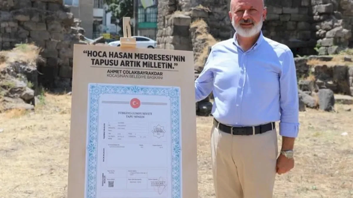 Kayseri'nin ilk medresesinde restorasyon zamanı