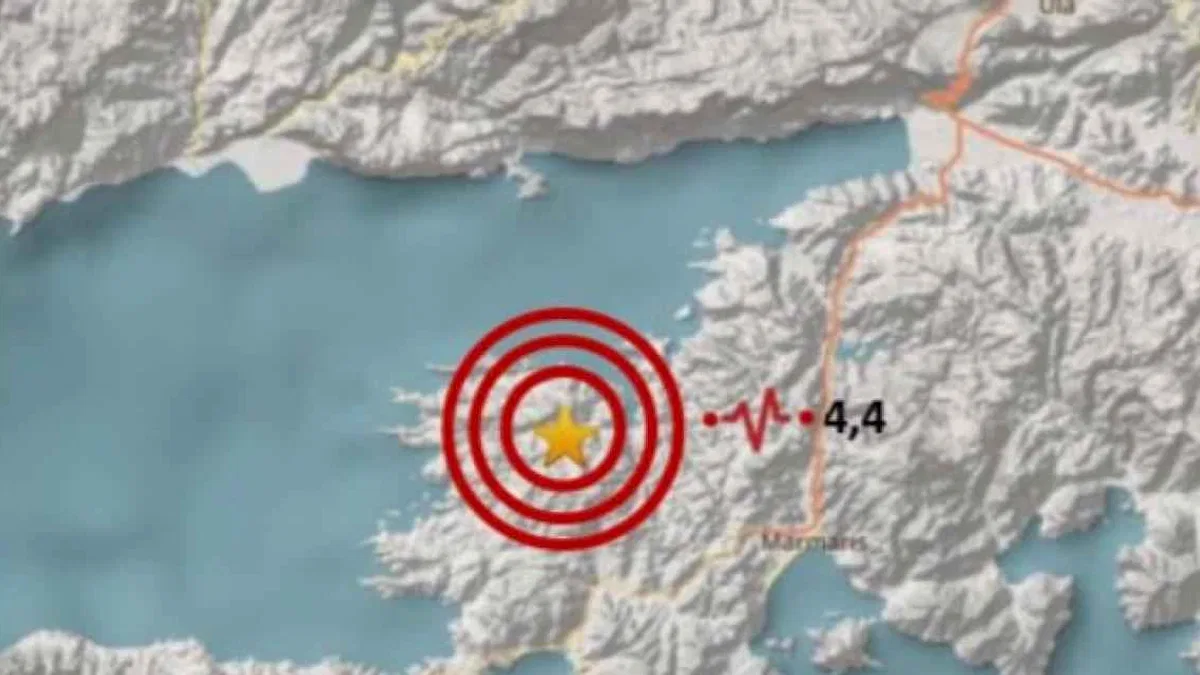 Marmaris'te 4,4 büyüklüğünde deprem!