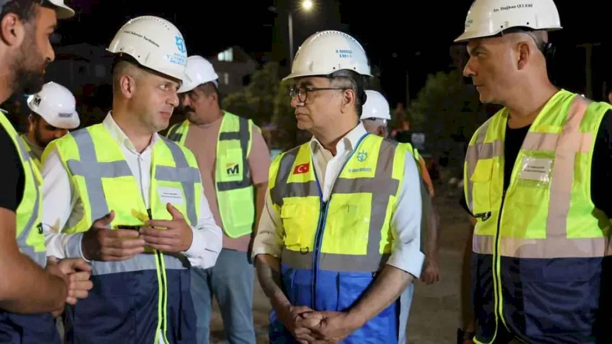 Genel Sekreter Baraçlı’dan Kocaeli'de dev projeye gece takibi
