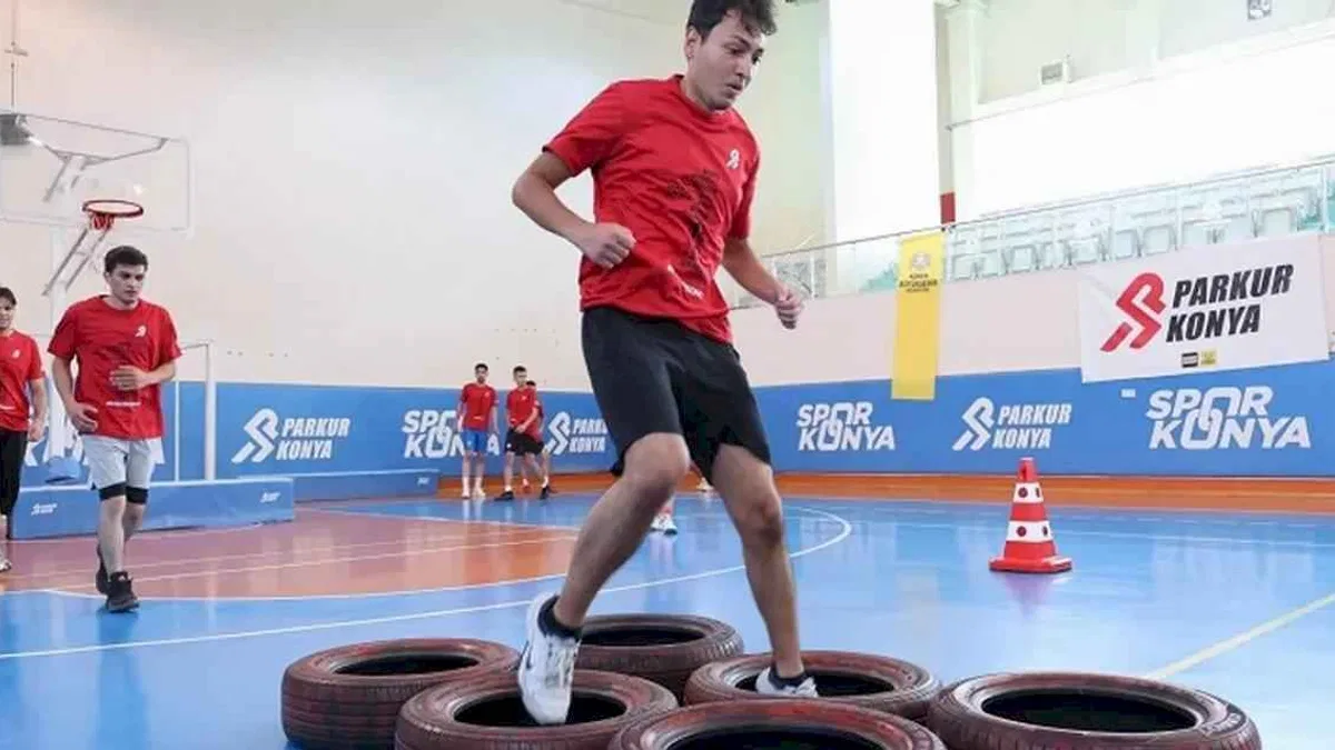 Konya'da 'Parkur' gençleri hayallerine kavuşturuyor