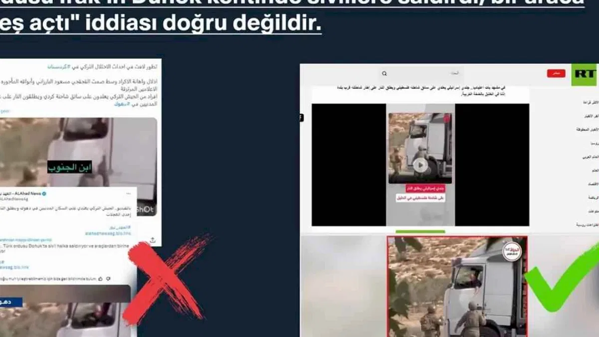 Türk Ordusu’nun Irak’ın Duhok kentinde sivillere saldırdığı iddiasına açıklama