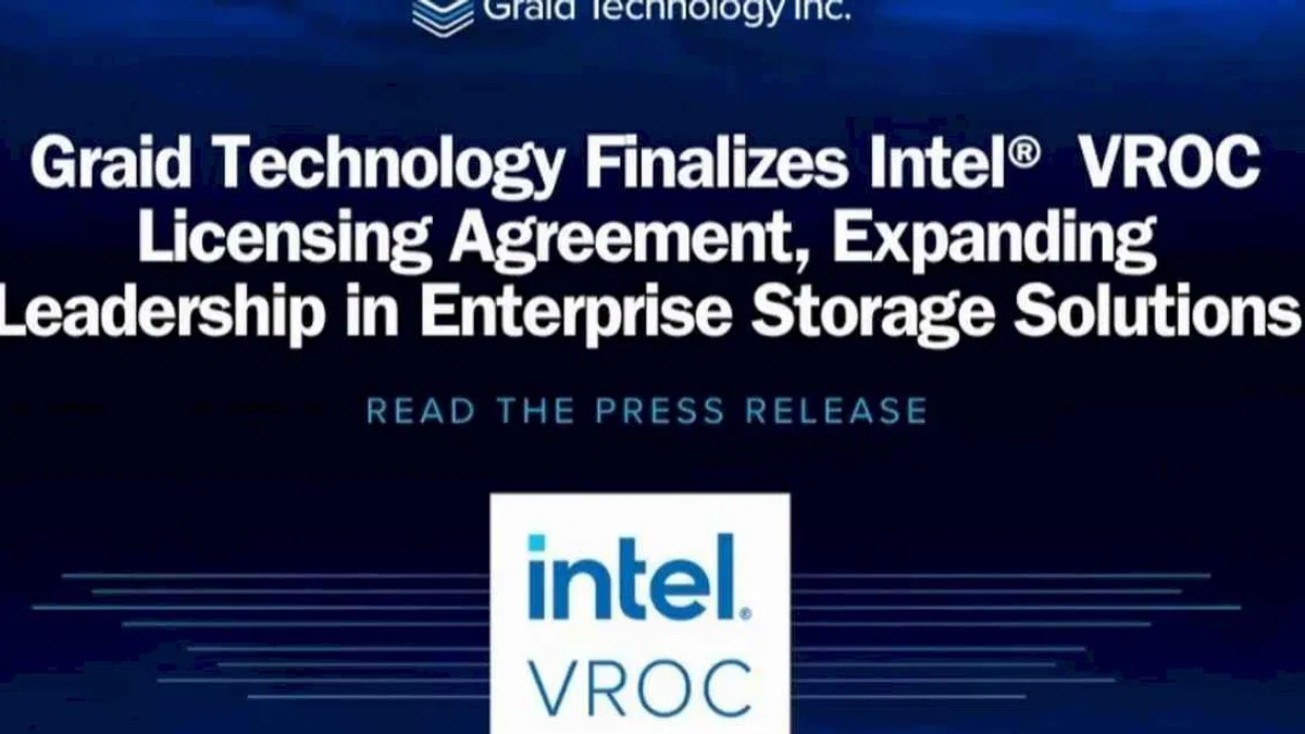 Graid Technology, Intel VROC lisans anlaşmasını tamamladı
