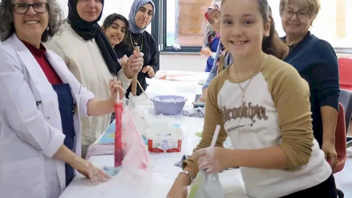 Anne ve çocuklar SAMEK’te birlikte üretti