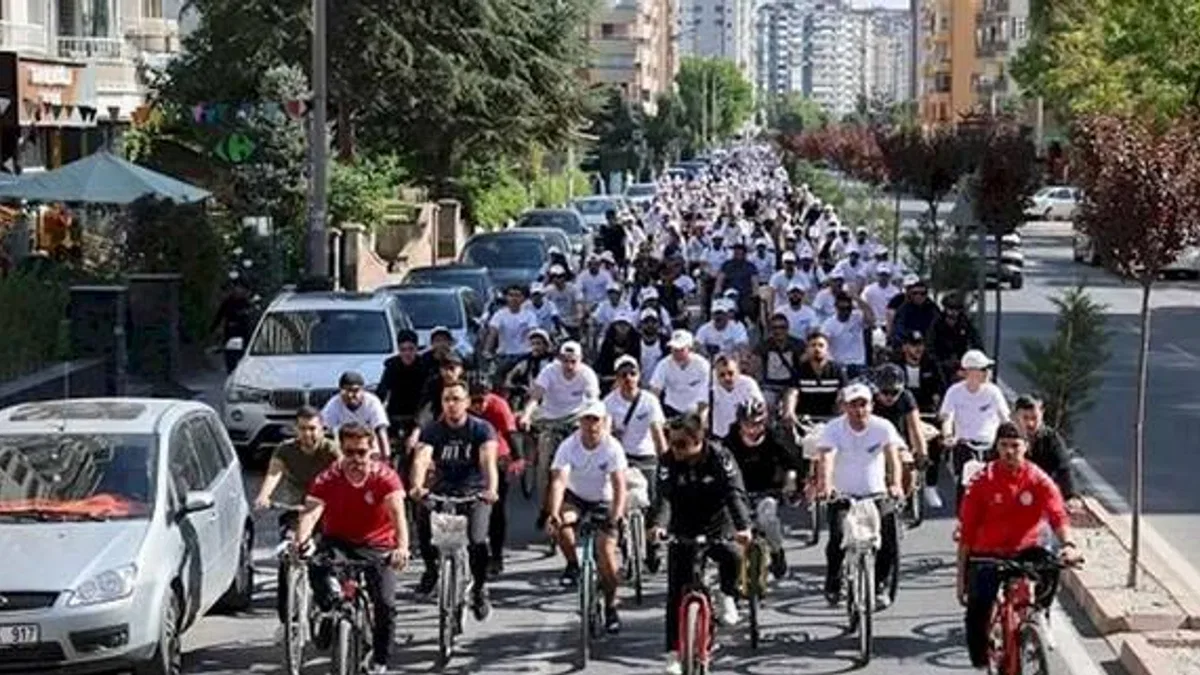 KTO Hareketlilik Haftası'nda bisikletle pedalladı
