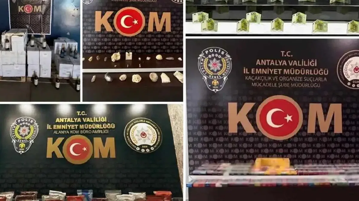 Antalya’da çok sayıda suç unsuru ele geçirildi